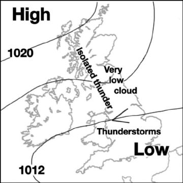 Synoptic chart for 13 Aug