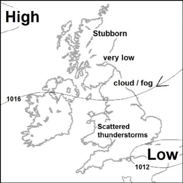 Synoptic chart for 14 Aug
