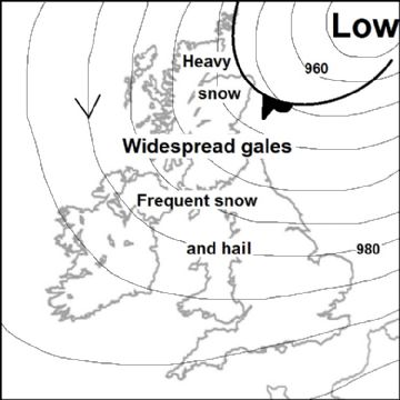 Synoptic chart for 21 Jan
