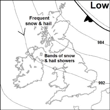 Synoptic chart for 22 Jan