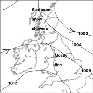 Synoptic chart for 25 Jan