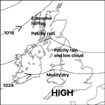 Synoptic chart for 08 Mar
