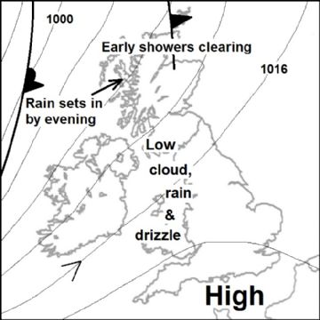 Synoptic chart for 09 Mar