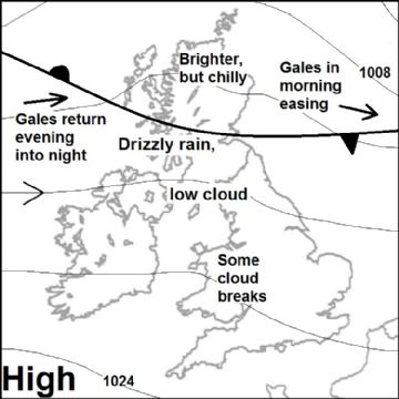 Synoptic chart for 23 Sep