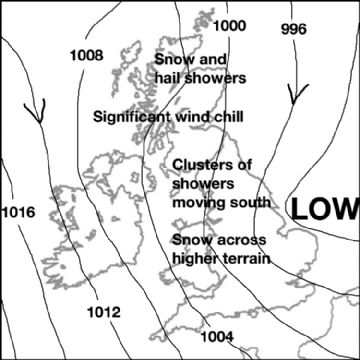 Synoptic chart for 01 Dec