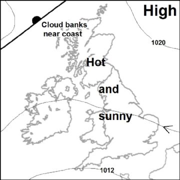 Synoptic chart for 13 Aug