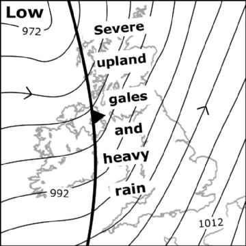 Synoptic chart for 21 Feb