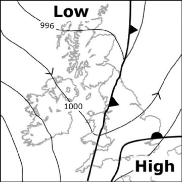 Synoptic chart for 13 Jan