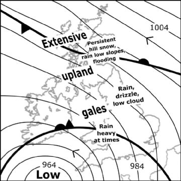 Synoptic chart for 23 Jan
