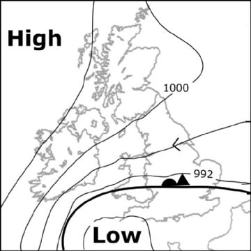 Synoptic chart for 13 Feb