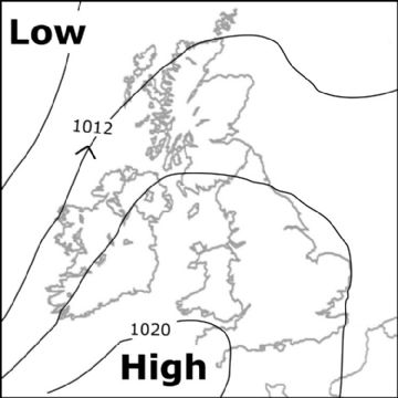 Synoptic chart for 14 Feb
