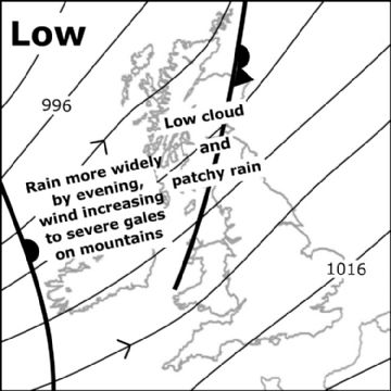 Synoptic chart for 10 Mar