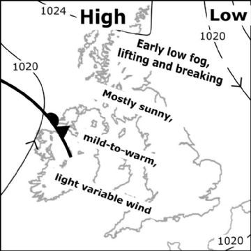 Synoptic chart for 25 Apr