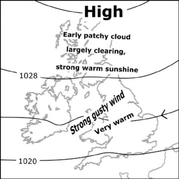 Synoptic chart for 13 Jul
