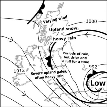 Synoptic chart for 23 Oct